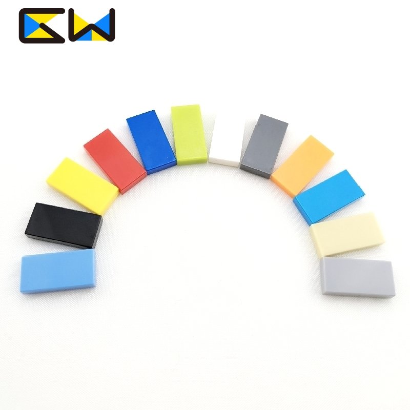 1x2 Flat Tile - Goldwin Bricks