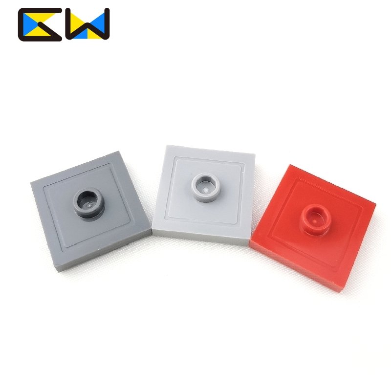 87580 Plate  Modified 2 x 2 with Groove and 1 Stud in Center (Jumper) - Goldwin Bricks