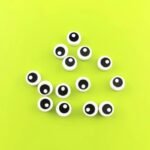 98138pb007 Tile  Round 1 x 1 with Black Eye with Pupil Pattern