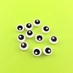 98138pb007 Tile  Round 1 x 1 with Black Eye with Pupil Pattern